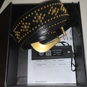 VERSACE WESTERN LOGO BELT